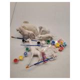 FUNZBO Safari Animals Paint Set for Kids, Arts and Crafts Supplies Painting Kit for Kids Ages 4-8, Zoo Jungle Animals Toy & Playsets for Toddlers 2 3 5 6 7 Boys Girls Easter Gift