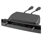 EYPINS USB Hub Suitable for Tesla, Retractable Hub Docking Station Compatible with Tesla Model 3/Y, Fast Charge Cable Adapter,2pcs Type-C Retractable Cables, Center Console USB Hub Interior