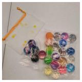 Ecoofor 24 Pieces Bouncy Balls 32mm Bounce Balls 6 Styles High Bouncing Balls Toys for Kids Party Favors Birthdays Gift Classroom