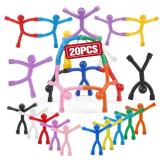20 Pack Colorful Magnetic People Figures, Humanoid Magnetic Men, Fridge Cute Magnet Men, Funny Man Magnet People Guys, Fridge Magnets for Refrigerator, Office, Locker Decor