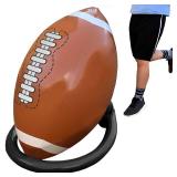 Island Genius Giant Inflatable Football & Tee, Inflatable Football Decorations for Party, Sports Themed Birthday Football Decor Giant Football Party Decorations Football Games for Kids Teens & Adults