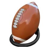 Island Genius Giant Inflatable Football & Tee, Inflatable Football Decorations for Party, Sports Themed Birthday Football Decor Giant Football Party Decorations Football Games for Kids Teens & Adults