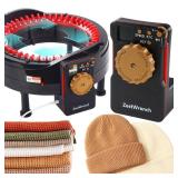 [2025 Upgrade] ZestWrench Electric Knitting Machine Adapter for addi Express King Size Knitting Machine 46 Needles, Knitting Machine Automatic Accessories, LCD Panel & Row Counter
