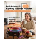 [2025 Upgrade] ZestWrench Electric Knitting Machine Adapter for addi Express King Size Knitting Machine 46 Needles, Knitting Machine Automatic Accessories, LCD Panel & Row Counter