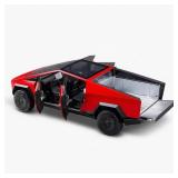 Toy Truck with Motorcycle Alloy Die Casting Model Pickup Truck Electric Vehicle Model Off - Road Wagon Toy Race Car -Sound and Light Effect Ideal Gift Age for 6 Year Up(black)
