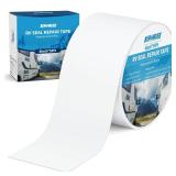 Kohree RV Sealant Tape, 4 Inch x 50 Foot RV Roof Tape White Waterproof Seal Tape UV & Weatherproof Sealant Roofing Tape for RV Repair, Window, Boat Sealing, Truck Stop Camper Roof Leaks