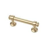 Alzassbg 10 Pack Brushed Gold Cabinet Pulls, 3 Inch(76mm) Hole Centers Cabinet Handles Kitchen Hardware Straight Bar for Cabinets and Drawer AL3082BB