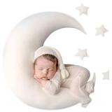 IGMaryBox Baby Moon Star Pillow Newborn Posing Pillow Newborn Photography Posing Pillows Infant Photography Props Set (White)