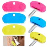 Leriton 6 Pack Easier to Grip Key Turner Aid Bright Aid Key Turners for Arthritis Pink, Blue and Yellow Key Turner for Weak or Elderly Hands.