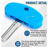 Leriton 6 Pack Easier to Grip Key Turner Aid Bright Aid Key Turners for Arthritis Pink, Blue and Yellow Key Turner for Weak or Elderly Hands.