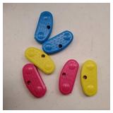 Leriton 6 Pack Easier to Grip Key Turner Aid Bright Aid Key Turners for Arthritis Pink, Blue and Yellow Key Turner for Weak or Elderly Hands.