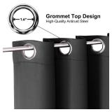 ChrisDowa Blackout Curtains 120 Inches Long 2 Panels Set for Living Room, Grommet Thermal Insulated Room Darkening Curtains for Bedroom (Dark Grey, 52 x 120 Inch)