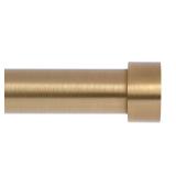 VOIIY Gold Curtain Rods for Windows 48 to 84 Inch(4-7 Feet),1 Diameter Drapery Rods with Modern Style End Cap Finials,Size:36-88 Inch, Warm Gold'