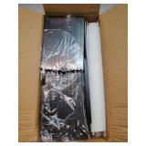 SONGMICS Shoe Boxes, Pack of 12 Shoe Storage Organizers, Stackable Clear Plastic Boxes for Closet, Sneakers, 9.9 x 13.7 x 7.4 Inches, Fit up to US Size 13, Transparent and Black