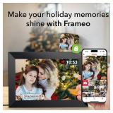 Frameo 10.1 Inch WiFi Digital Picture Frame with 1280 * 800P IPS Touch Screen HD Disply, Video Clips and Slide Show,Auto-Rotate, Wall Mountable, Send Photos Instantly from Anywhere with via Frameo APP