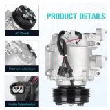 AC Compressor with A/C Clutch Fit for Honda Fit 1.5L 2009 2010 2011 2012 2013 2014, 5 grooves, CO 11312C, Air Conditioner