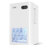 ToLife Dehumidifiers for Home 95 OZ Water Tank, 1000 sq.ft Dehumidifier for Basement Bedroom Bathroom with Auto Shut Off 7 Colors LED Light,White