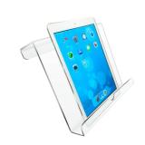 Qsxou Treadmill Tablet Holder, Exercise Bike Reading Stand,Acrylic Book Holder, Clear Acrylic Stand for Tablet, Magazines and Booksï¼8.5 * 9.5 * 2.8 Inches