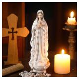 Wonderjune Our Lady of Lourdes Statue Figurine 8