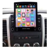Loddery 9.7 Inch Android 13 Car Radio for Dodge RAM 1500 2500 3500 2009 2010 2011 2012 IPS Touch with Wireless & Wired Carplay, Double Din Built-in GPS WiFi DSP Camera MIC 2GB +32GB (2+32G)