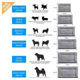 VERZEY Crate Pad for Large Dogs Fit Metal,Ultra Soft Bed Washable & Anti-Slip Kennel Pad for Dogs Cozy Sleeping Mat,Gray 42inch