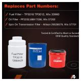 Diesel 6.6L Duramax Filter Kit Compatible with 2001-2016 Chevy Silverado/GMC Sierra 2500 3500 HD Engine. Fuel/Oil/Transmission Filters Replaces# TP3018, PF2232, 29539579