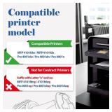 148X 148A Toner Cartridge Black High Yield 2 Pack Compatible Replacement for HP 148X 148A W1480X W1480A for HP Laserjet Pro 4001dw 4001dn 4001n MFP 4101fdw 4101fdn Printer Ink