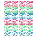 Hoteam 24 Pairs Swim Goggles for Kids bulk 4-9 Wide Vision Swimming Anti Fog Pool Goggles with Cases Boys Girls