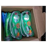 Hoteam 24 Pairs Swim Goggles for Kids bulk 4-9 Wide Vision Swimming Anti Fog Pool Goggles with Cases Boys Girls