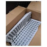 MAINTEEE 12 PCS Under Couch Blockers for Bed Couch Furniture Underneath Stop from Getting Under The Sofa (White Plastic)