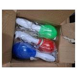ArtCreativity Light-Up Color Changing Maracas, Pack of 3, Flashing LED Music Hand Shakers, Fun Noise Makers and Toy Musical Instruments, Birthday Party Favors, Goodie Bag Fillers for Kids