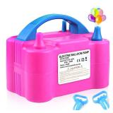 Balloon Pump Electric, 110V 600W Balloon Blower Inflator Dual Nozzle Air Pump Balloons Inflator for Decoration, Party, Sport,Gifts:2 Balloon Tying Tools