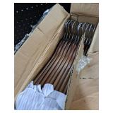 Ulimart Wooden Hangers 20 Pack,Clothes Hanger for Daily Used,Coat Hanger for Closet,Heavy Duty Wood Hangers for Suit, Shirts, Jackets, Dress, Pant (Walnut)