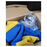 ANC POP Herding Ball for Dogs & Horses - 20\" Large Blue & Yellow Ball with Hand Pump