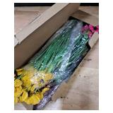 AGIRL 24 Bundles Artificial Flowers for Outdoor,No Fade Fake Plastic Flowers Faux Plants for Decoration Hanging Planters Indoor Outside Garden Porch Window Box Home Wedding Farmhouse