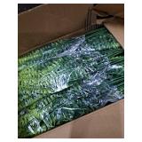 TURNMEON 20 Bundles Artificial Plants Outdoor Faux Boston Fern Summer Decor Fake Plants UV Resistant Plastic Greenery Shrubs Artificial Fake Flowers Outside Indoor for Spring Home Gardens Patio Yards