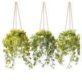 PENGYEE 3 Packs Fake Hanging Plants with Pots, 13\" Fake Vines for Wall Decor, Mandala Vine, Artificial Plants Indoor/Outdoor for Home Bathroom Bedroom Kitchen Office Room Decor