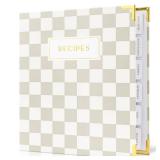Aesthetic Recipe Binder with Waterproof Cover - The Perfect Recipe Book with Plastic Sleeves to Write in Your Own Recipes - Quality Blank Cookbook Binder, Cards incl.