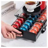 Rice rat Vertuo Capsule Holder Drawer for Nespresso With Glass (Class-30 Pods)