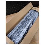 ERVNYNT Bay Window Curtain Rodsï¼146-187 inch Black 1 Inch Diamer Adjustable Sturdy Bay Window Curtain Rod 3 Sided 59-78.7 Inch Side Rods for Windows for Living Room Bedroom And Sliding Windows