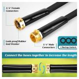 CXEZSIK Garden Hose Non-Expanding 100ft, Flexible Garden Hose with 10 Function Hose Nozzle, Lightweight, Kink Free and Water Hose for Outdoor,Yard, Lawn, Car Wash, Marine,and Camper Use