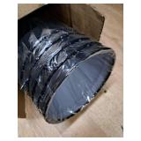 4x6x6 Inches Black Chandelier Shades, 6 Inch Diameter, Black Linen Fabric Lampshades, Perfect Covers for 5-Light Pendant Light and Wall Sconce, Clip On Bulb, E12 Lighting Socket(Large Size, Pack of 5)