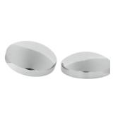 CHDT66 Semi Truck Hub Cap Cover - Inside Diameter 8\" (About 203.20 mm) Dome Rear Hub Caps Kit - Premium 304 Stainless Steel Mirror Finish- for Rear Wheel Universal Fit - 2 Pc Pack, Lip: 1\"