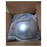 CHDT66 Semi Truck Hub Cap Cover - Inside Diameter 8\" (About 203.20 mm) Dome Rear Hub Caps Kit - Premium 304 Stainless Steel Mirror Finish- for Rear Wheel Universal Fit - 2 Pc Pack, Lip: 1\"