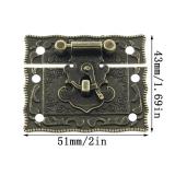yyangz 10PCS Vintage Box Latch Alloy Classic Box Square Latch Vintage Gift Box Wine Box Hasp with Screws Hardware Decorative Cabinet Jewellery Can be Used for Tool Box Cabinet Cabinets