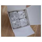 A 4 Pack Universal Adapter, Europe to US Plug Travel Adapters (White)