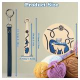 Nokiils Portable Wrist Yarn Holder for Crocheting, Acrylic Crochet Yarn Ball Holder with Wrist Strap, Yarn Spinner for Crocheting Knitting Craft Lovers (Lamb&Sunrise)