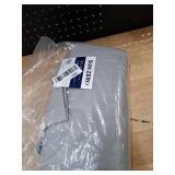 Sun Zero Hampshire Velvet Noise Reducing Thermal Extreme Total Blackout Back Tab Curtain Panel, 50\" x 108\", Gray