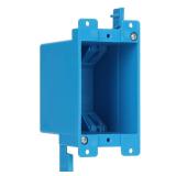 XIUTE 1-Gang High Grade of PVC Old Work Standard Switch/Outlet Wall Electrical Box,Blueï¼14 Cubic Inch Junction Box,Adjustable Mounting Tabsï¼ETL