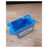 XIUTE 1-Gang High Grade of PVC Old Work Standard Switch/Outlet Wall Electrical Box,Blueï¼14 Cubic Inch Junction Box,Adjustable Mounting Tabsï¼ETL